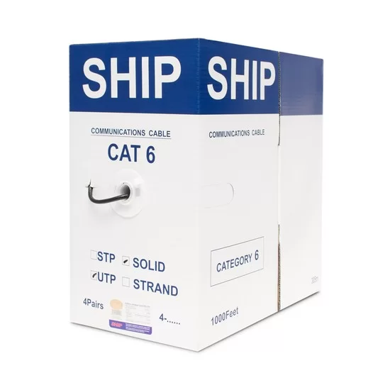 Кабель сетевой SHIP D165A-C Cat.6 UTP 30В PE – купить недорого с доставкой по Алматы и Казахстану