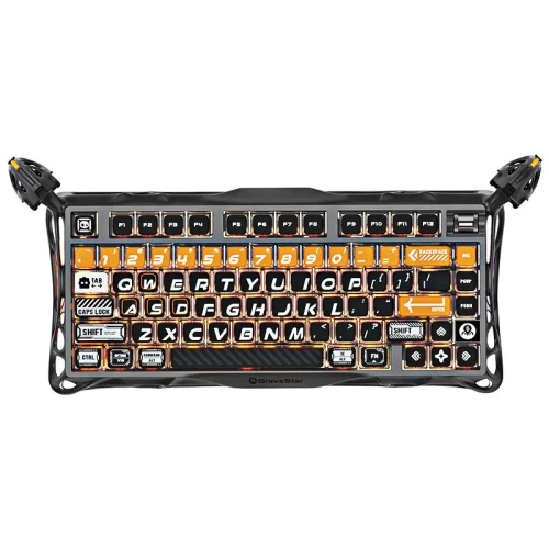 Клавиатура игровая механическая беспроводная GravaStar Mercury K1 Pro CyberFlare, 79 клавиш, чёрная — купить в Казахстане | neom.kz