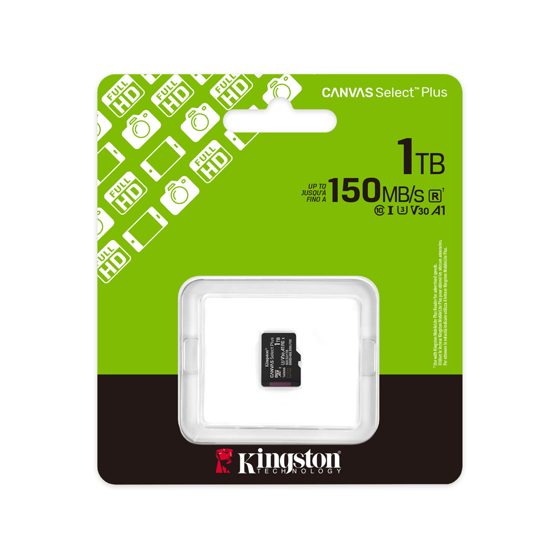 Карта памяти Kingston SDCS3/1TBSP Canvas Select Plus A1 U3 V30 1TB – купить недорого с доставкой по Алматы и Казахстану