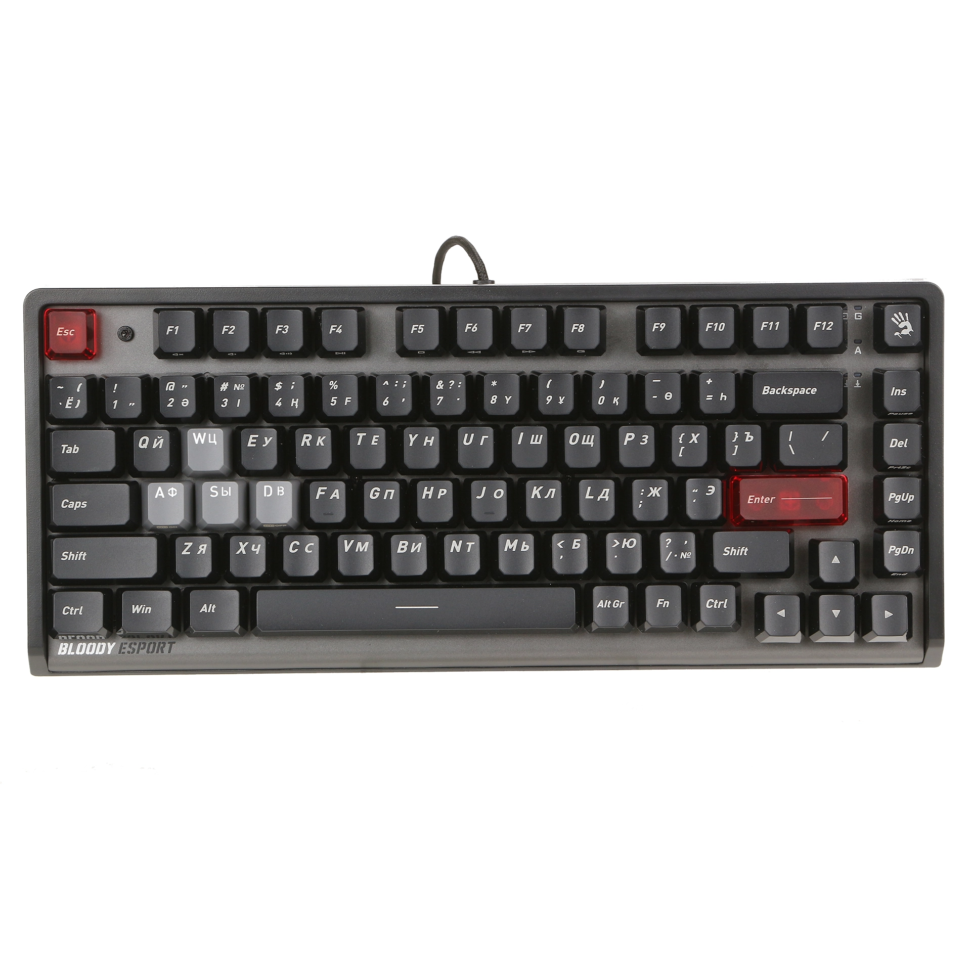 Клавиатура игровая механическая проводная A4Tech Bloody LK70, чёрная – купить недорого с доставкой по Алматы и Казахстану