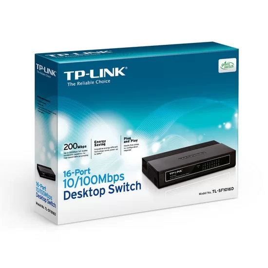 Коммутатор TP-Link TL-SF1016D, 16 портов 100 Мбит/с, неуправляемый – купить недорого с доставкой по Алматы и Казахстану