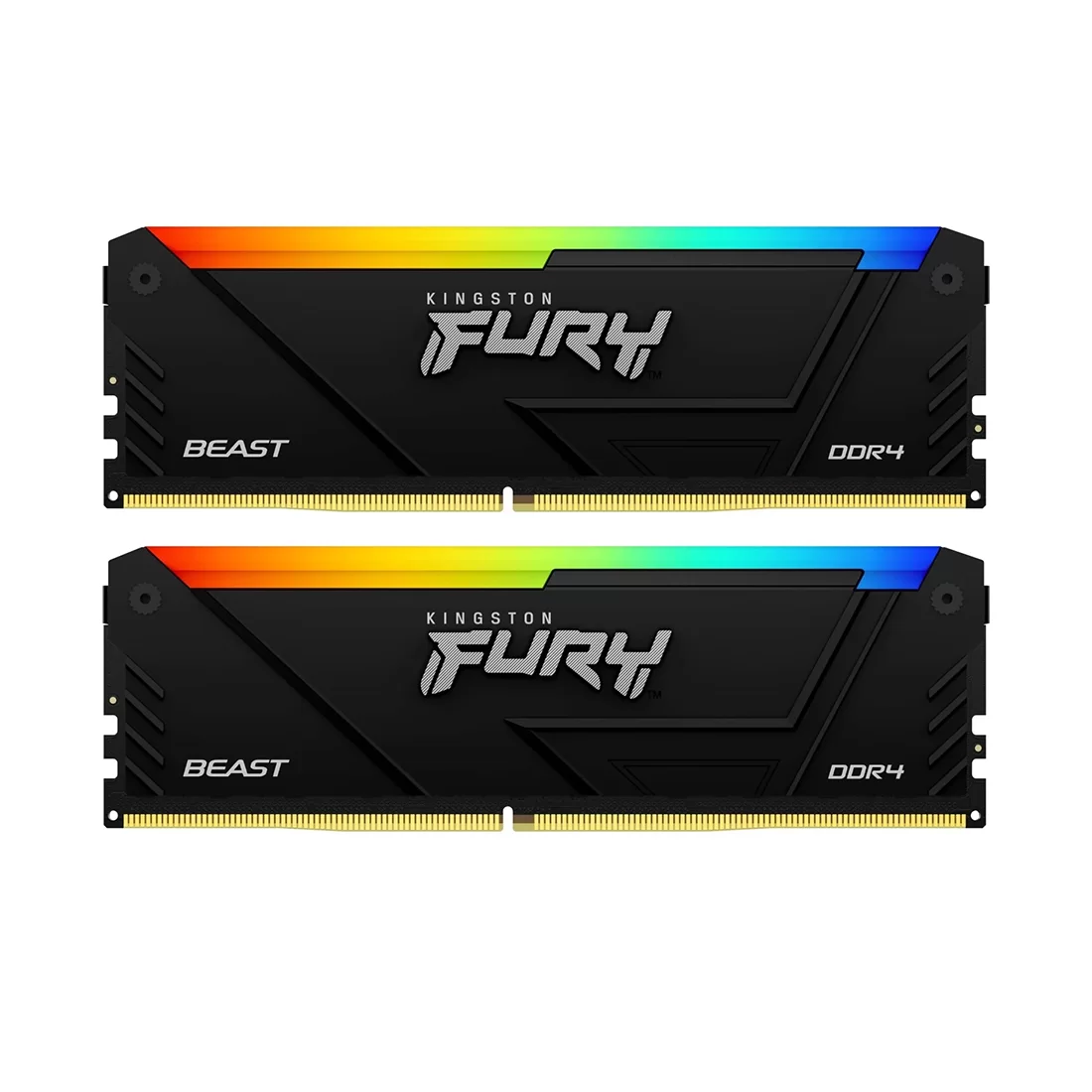DDR-4 DIMM 32 GB 3200 MHz Kingston Fury Beast RGB, 2x 16 GB Kit, BOX – купить недорого с доставкой по Алматы и Казахстану
