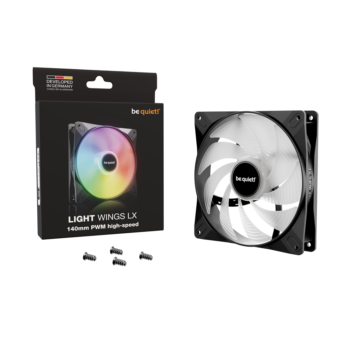 Вентилятор для компьютерного корпуса Bequiet! Light Wings LX 140mm PWM high-speed – купить недорого с доставкой по Алматы и Казахстану