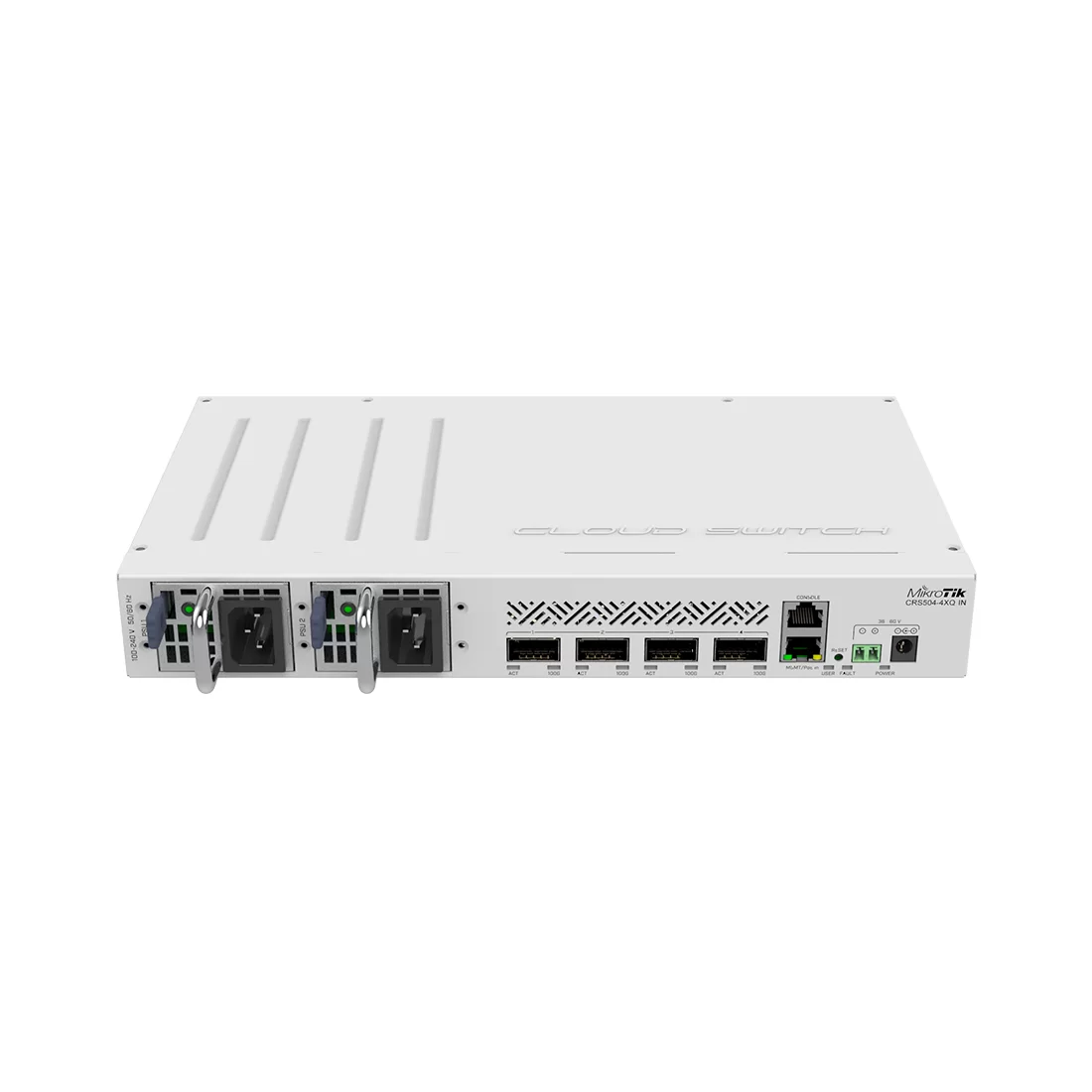 Коммутатор MikroTik CRS504-4XQ-IN, 1 порт 100 Мбит/с, PoE – купить недорого с доставкой по Алматы и Казахстану