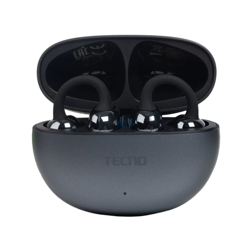 Гарнитура TWS TECNO FreeHear 1 OW01, 5 ч, серая — купить в Казахстане | neom.kz