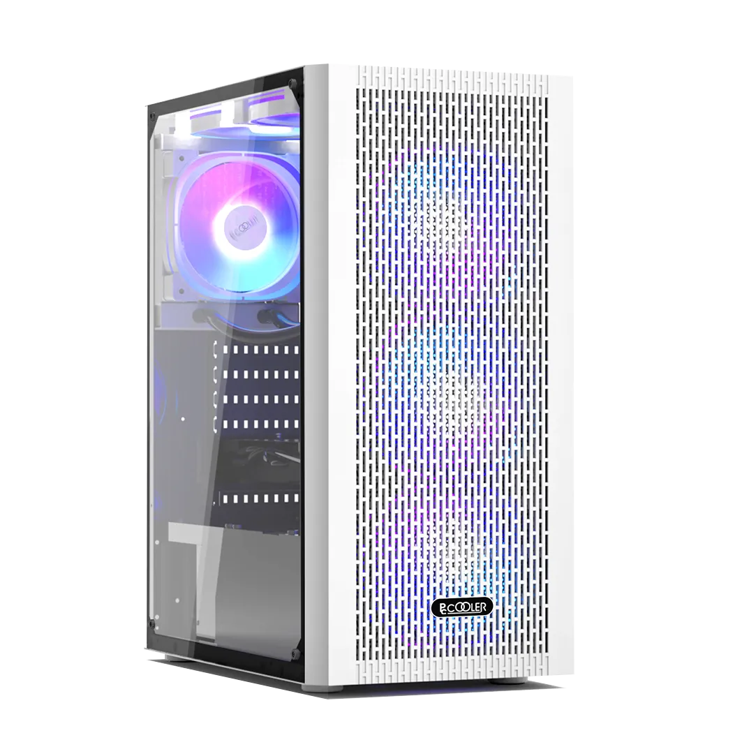 Корпус PCCooler MA100 MESH WH ATX/M-ATX/ITX USB3.0, 2xUSB2.0 White