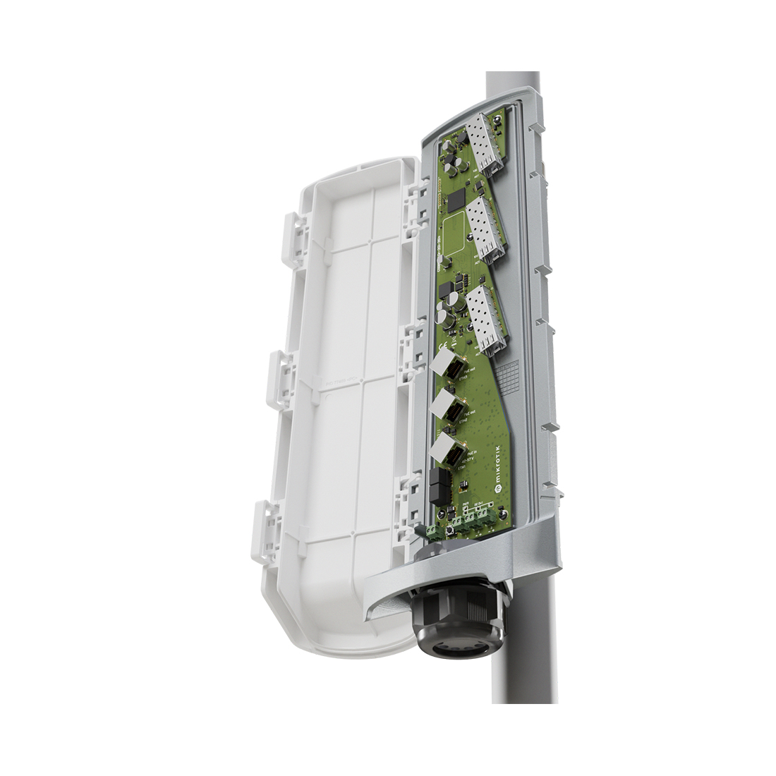 Коммутатор MikroTik CSS606-1G-2Gi-3S+OUT, 3 порта 1 Гбит/с, 3×SFP+, PoE – купить недорого с доставкой по Алматы и Казахстану