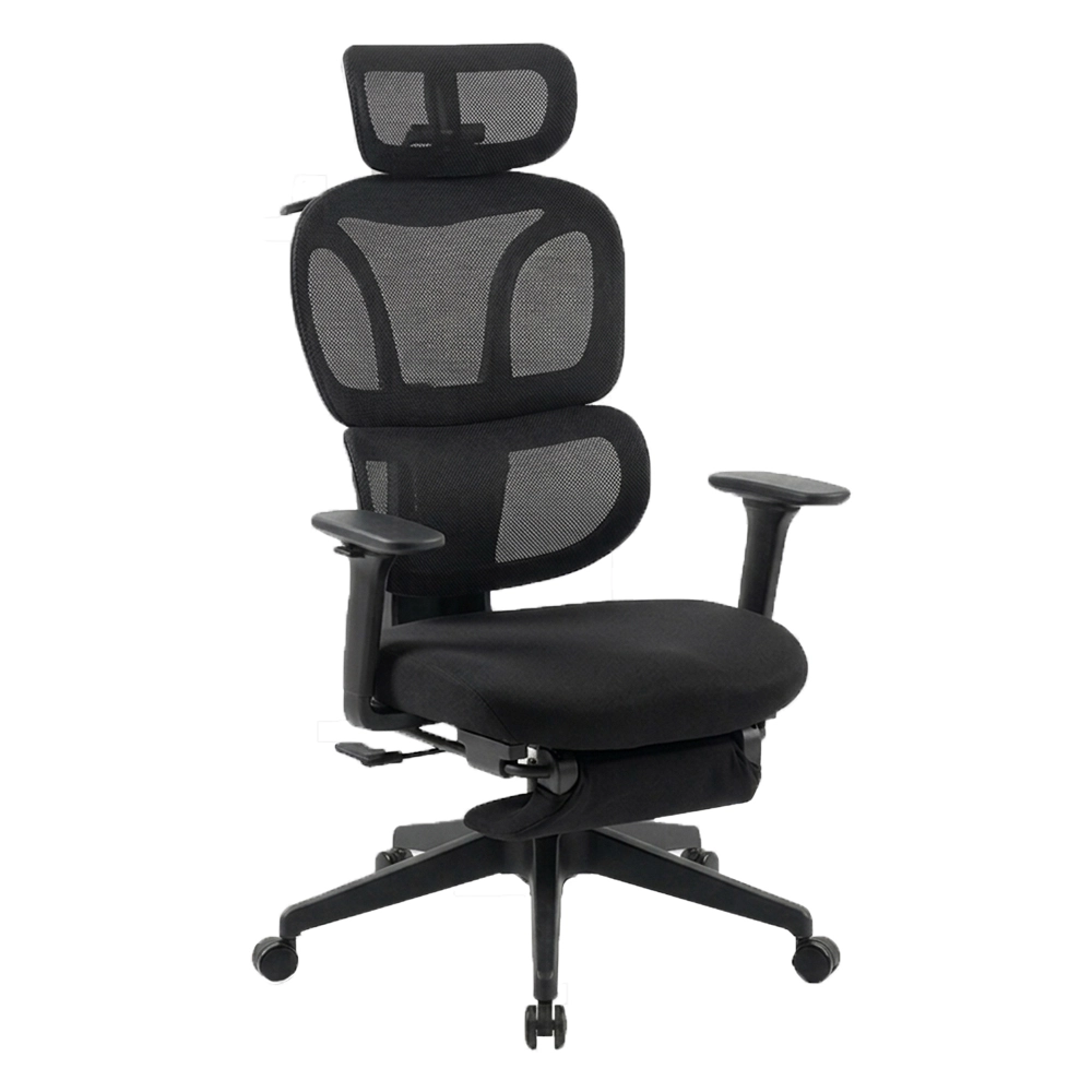 Офисное компьютерное кресло FlexiSpot BS5B-PRO, сетка, до 136 кг, чёрное