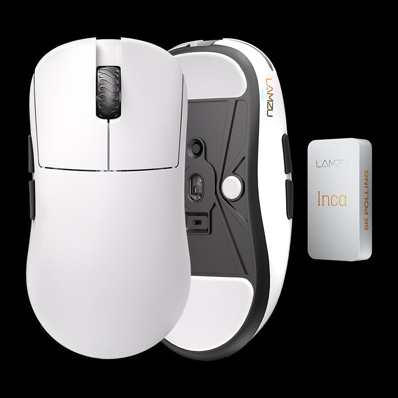 Мышь игровая беспроводная Lamzu Inca PAW3950, 30000 dpi, 8000 Гц, белая (6975637430046) — купить в Казахстане | neom.kz