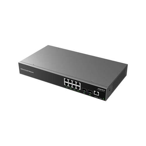 Коммутатор Grandstream GWN7801P, 8 портов 1 Гбит/с, 2×SFP, PoE, управляемый L2+ — купить в Казахстане | neom.kz