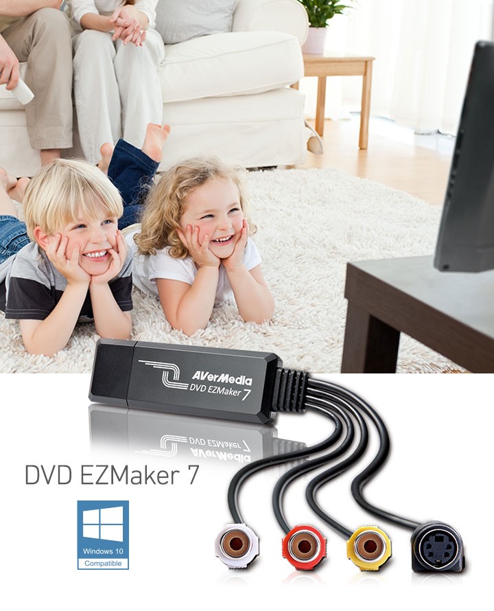 Устройство оцифровки видео AVerMedia DVD EZMaker 7 C039, USB 2.0, входы RCA и S-Video — купить в Казахстане | neom.kz