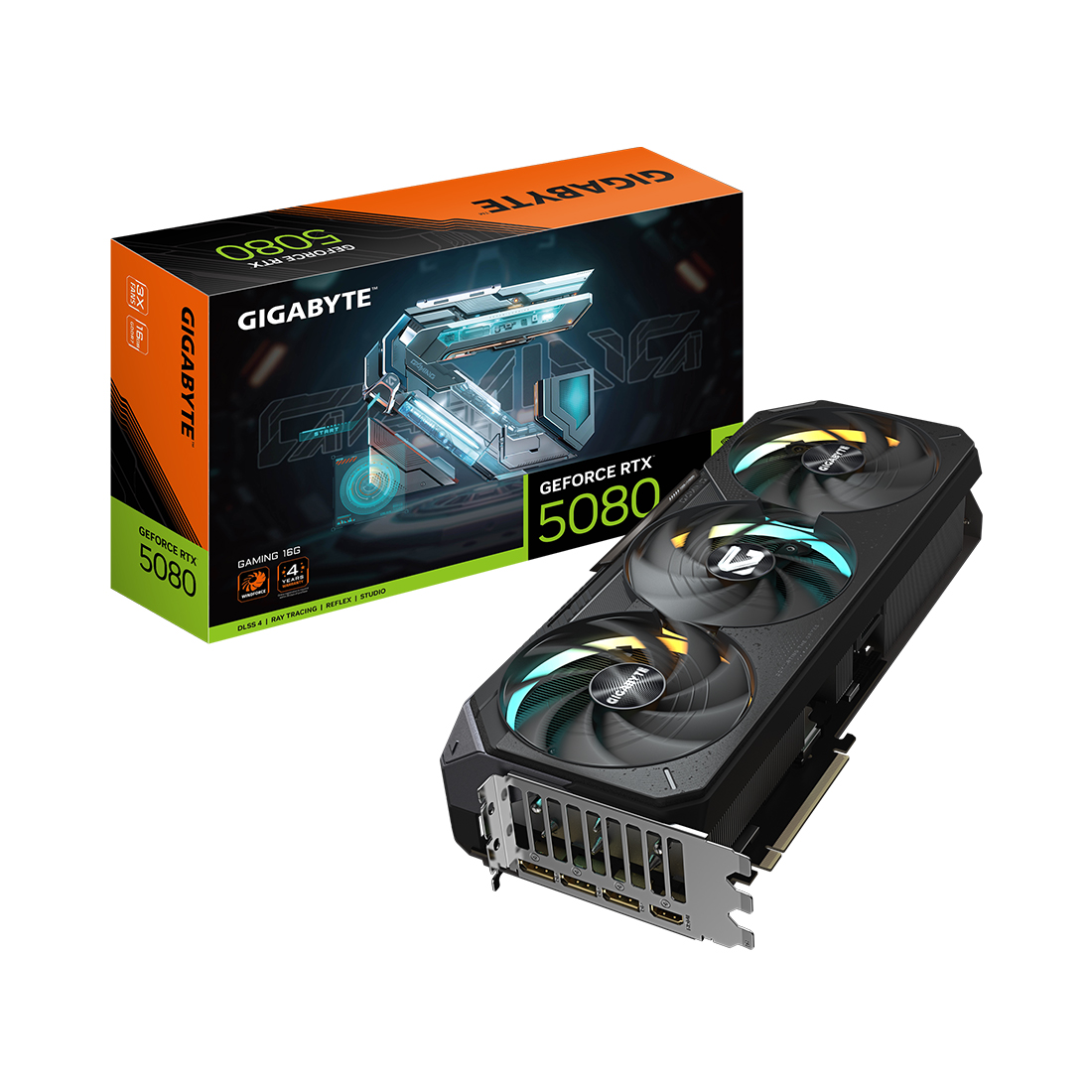 Видеокарта Gigabyte GeForce RTX 5080 Gaming 16GB GDDR7 (GV-N5080GAMING-16GD)