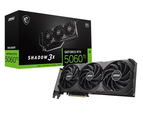 Видеокарта MSI GeForce RTX 5060 Ti Shadow 3X OC Classic 8GB GDDR7 (G506T-8S3CA)