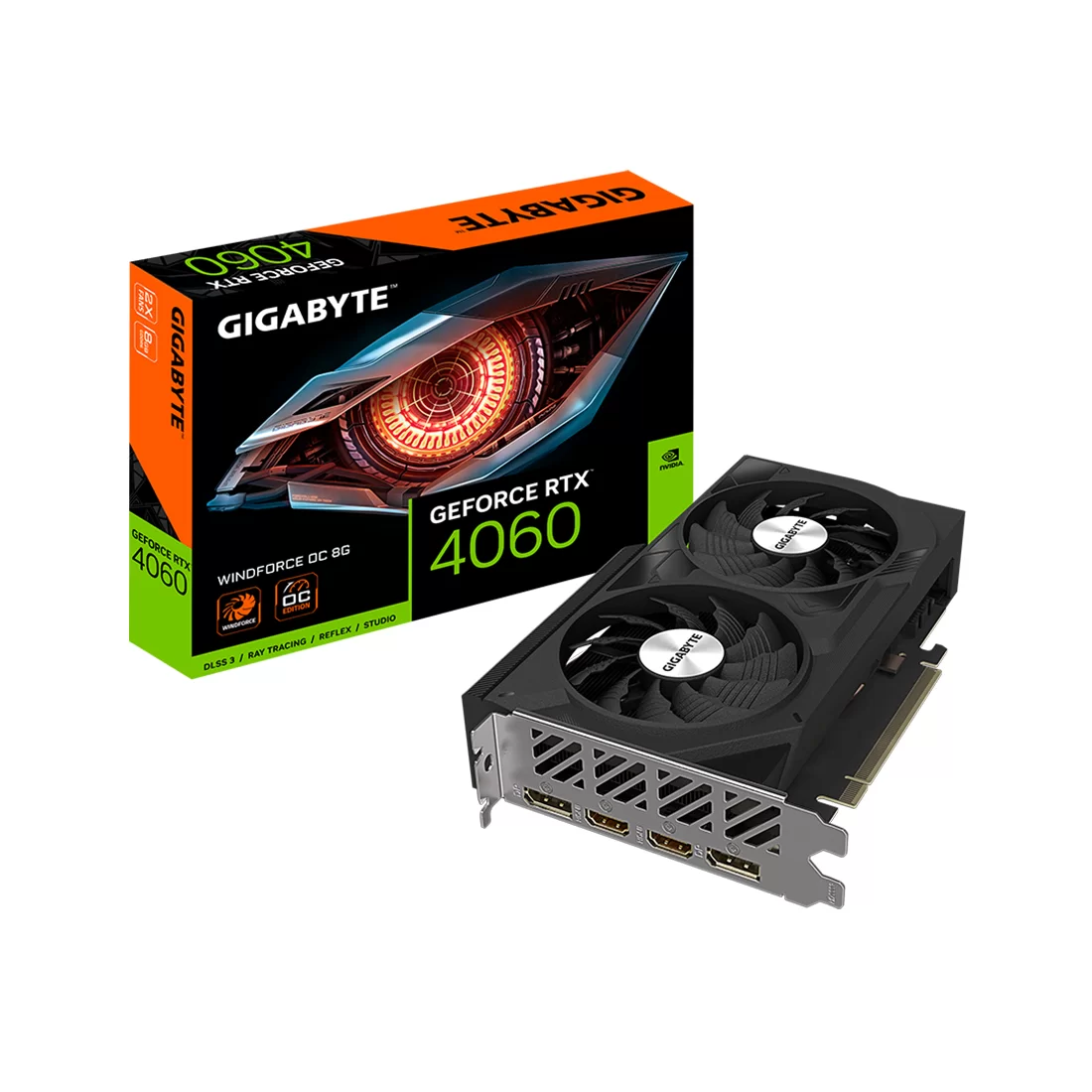 Видеокарта Gigabyte RTX 4060 Windforce OC, 8 ГБ, GDDR6 фото 5