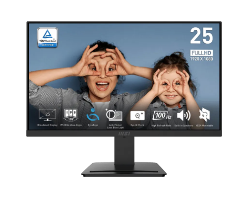 Монитор 24,5" MSI PRO MP253 IPS 1920x1080 100Hz 1ms 300cd/m 1000:1 HDMI D-Sub 2x3W Black — купить в Казахстане | neom.kz