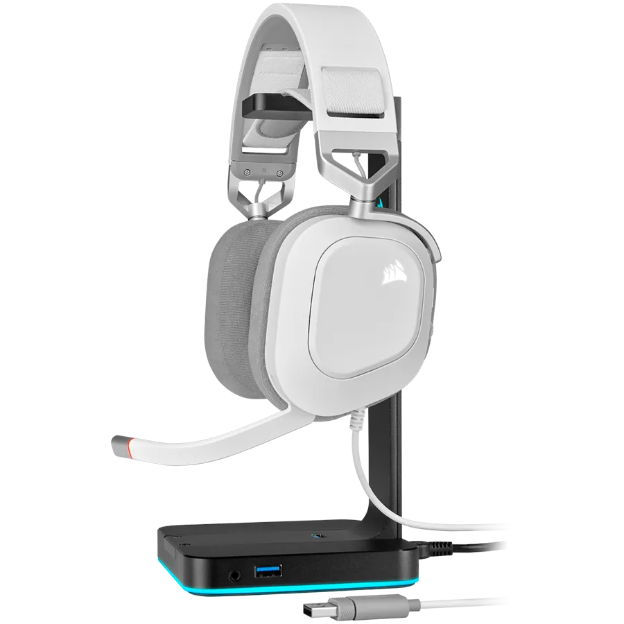 Corsair HS80 RGB USB Headset, White - EU – купить недорого с доставкой по Алматы и Казахстану фото 5