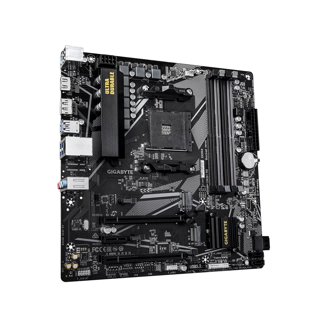 Материнская плата Gigabyte B550M DS3H R2 – купить недорого с доставкой по Алматы и Казахстану