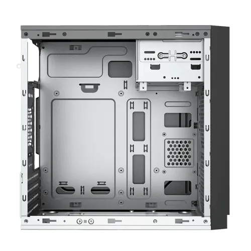 Компьютерный корпус Nexa Lite NL6505, Без БП, 2xUSB2.0, Black, mATX фото 5
