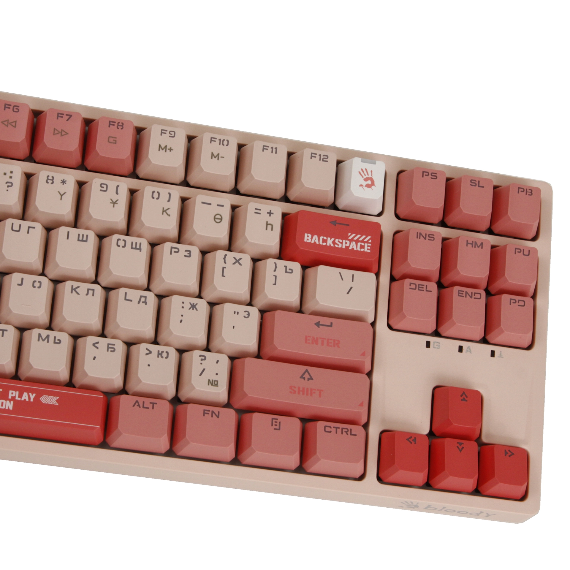 Клавиатура A4Tech Bloody S87, BLMS Red Plus Switch, Pink, USB – купить недорого с доставкой по Алматы и Казахстану фото 4