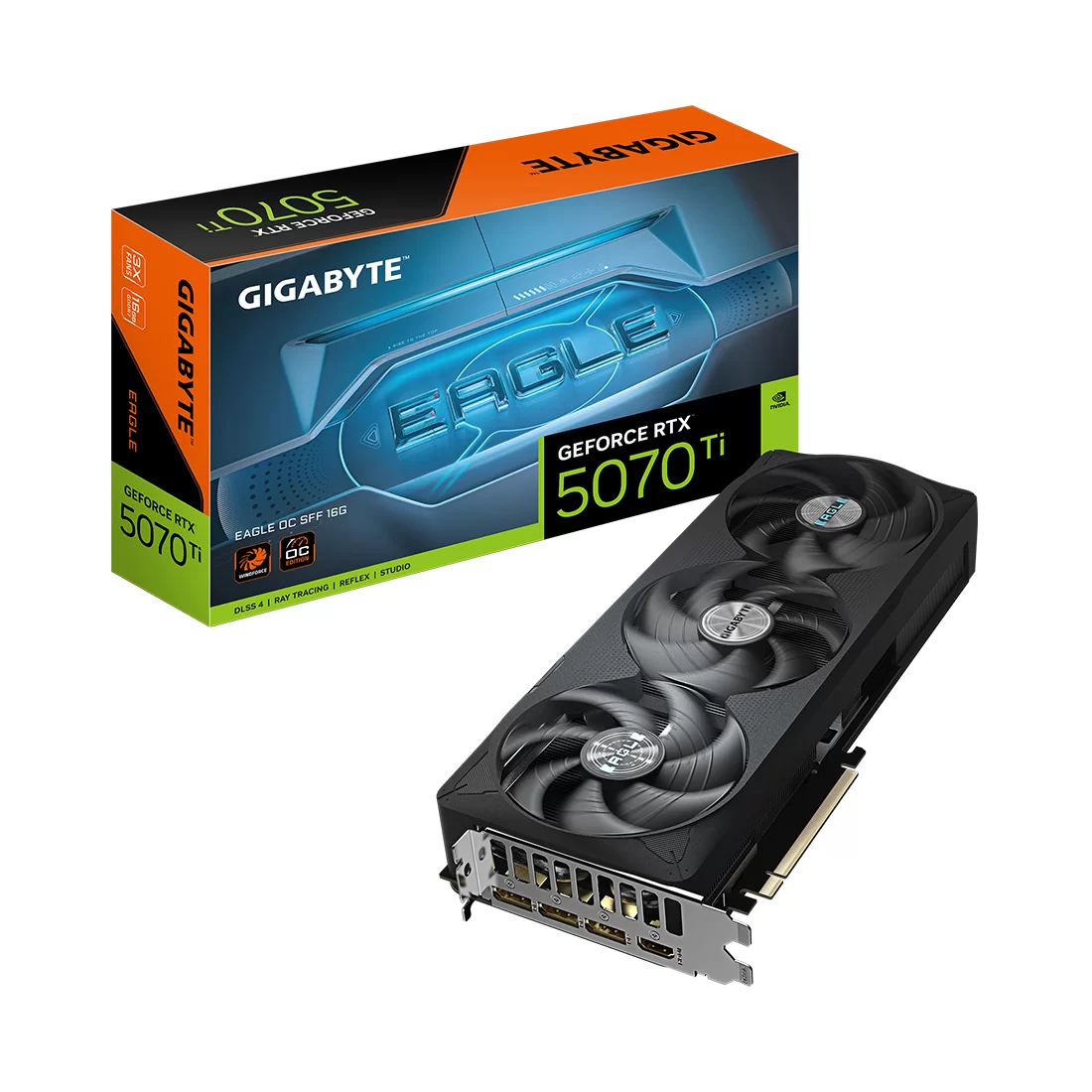 Видеокарта Gigabyte RTX 5070 Ti Eagle OC SFF, 16 ГБ, GDDR7