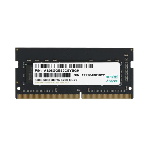 Модуль памяти для ноутбука Apacer ES.08G21.GSH 8GB 3200MHz — оперативная память RAM