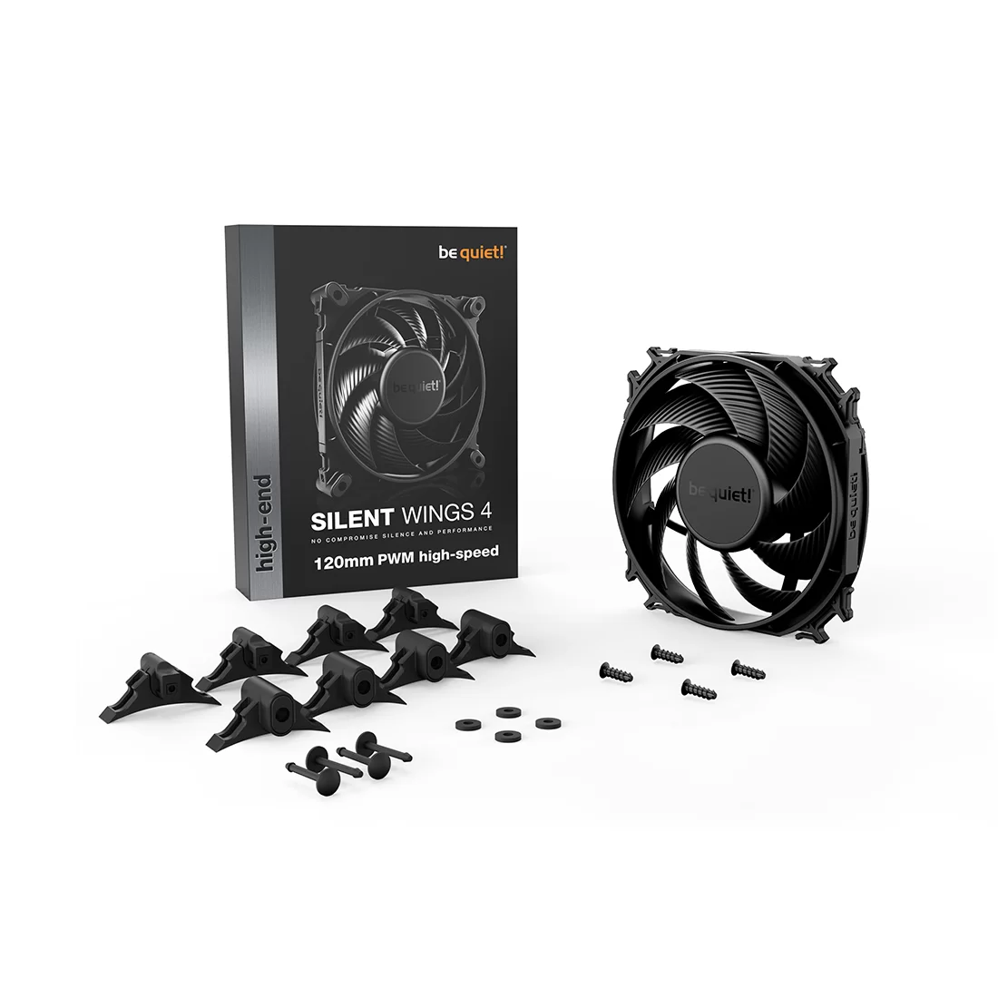 Вентилятор для корпуса be quiet! Silent Wings 4 PWM high-speed, Black – купить недорого с доставкой по Алматы и Казахстану