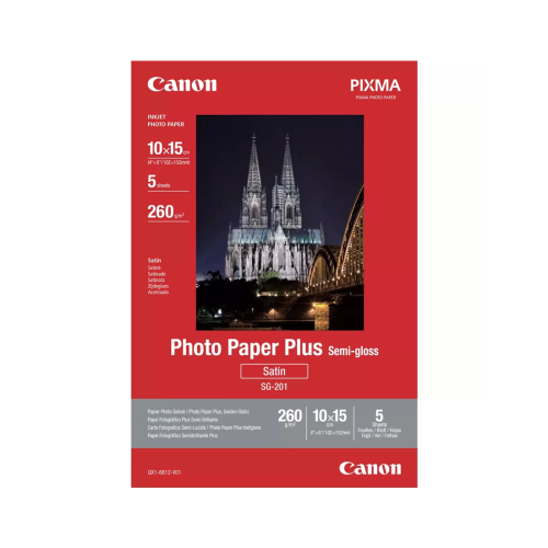 Полуглянцевая фотобумага Canon SG-201 4x6 5SH – купить недорого с доставкой по Алматы и Казахстану