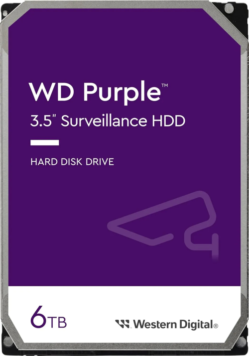 Жёсткий диск HDD 6 Tb SATA 6Gb/s Western Digital Purple WD64PURZ 3.5" 5640rpm 256Mb – купить недорого с доставкой по Алматы и Казахстану