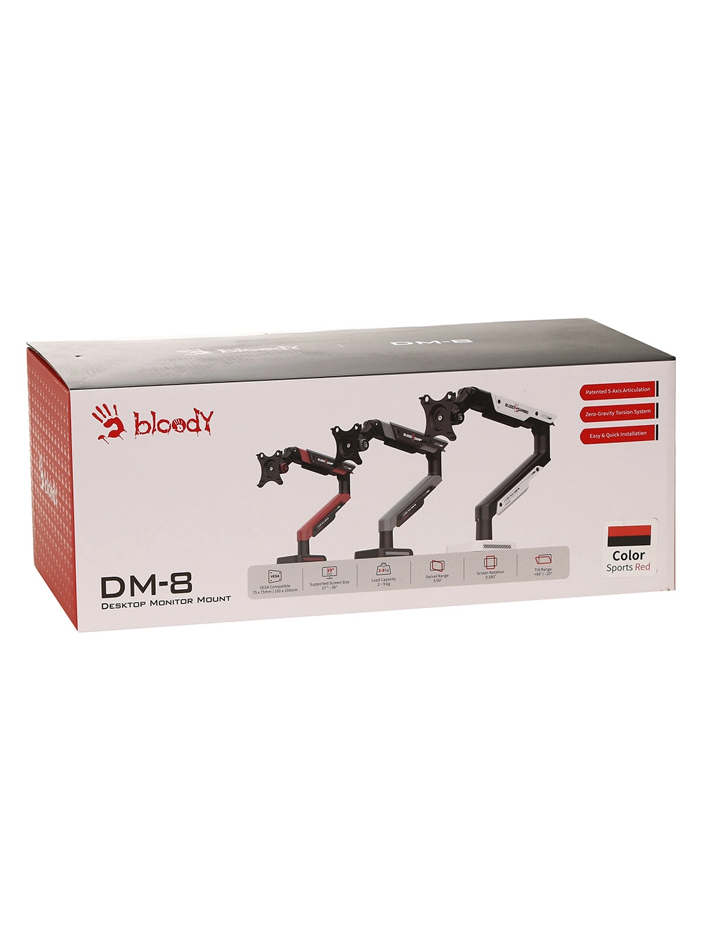 Настольный кронштейн A4Tech Bloody DM-8 Sports Red, 17"-39" – купить недорого с доставкой по Алматы и Казахстану