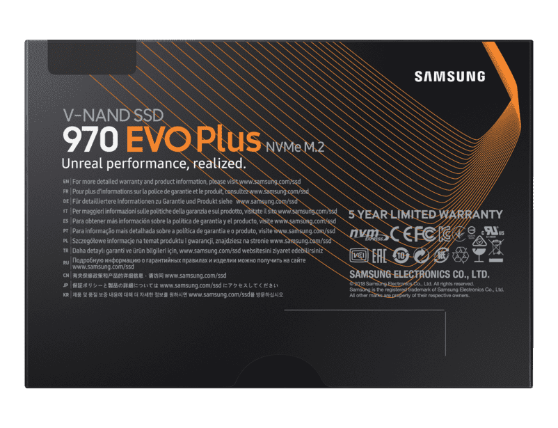 SSD накопитель 250 Gb Samsung 970 EVO Plus, M.2, PCIe 3.0