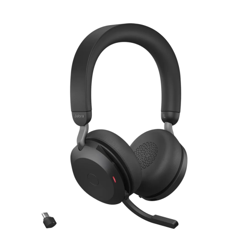 Гарнитура офисная проводная Jabra Evolve2 75 Link380c MS Stand Black USB-C, чёрная — купить в Казахстане | neom.kz