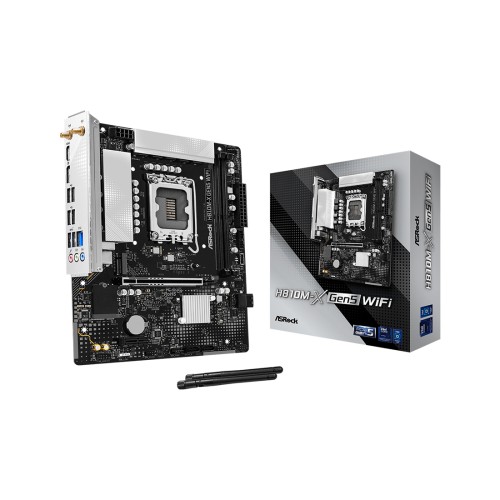 Материнская плата ASRock H810M-X Gen5 WiFi LGA1851 H810 DDR5 Micro ATX