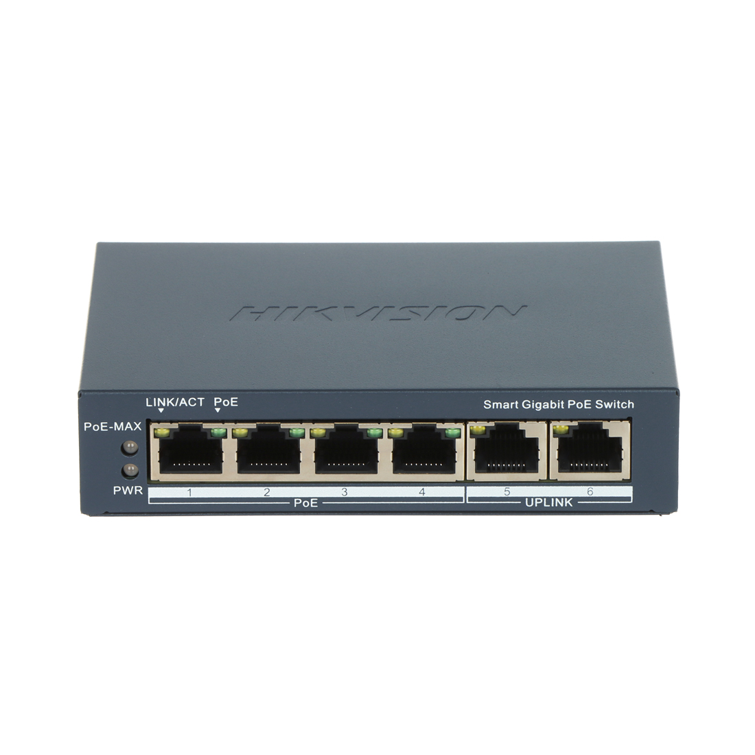 Коммутатор Hikvision DS-3E1506P-EI/M-4P1T1F, 5 портов 1 Гбит/с, 1×SFP, PoE+, управляемый L2 – купить недорого с доставкой по Алматы и Казахстану