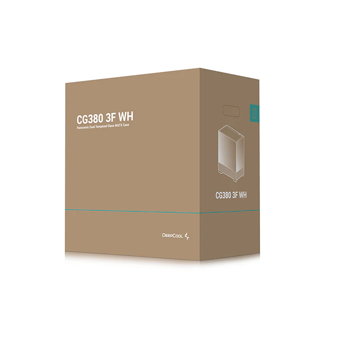 Корпус Deepcool CG380 3F, белый, без БП
