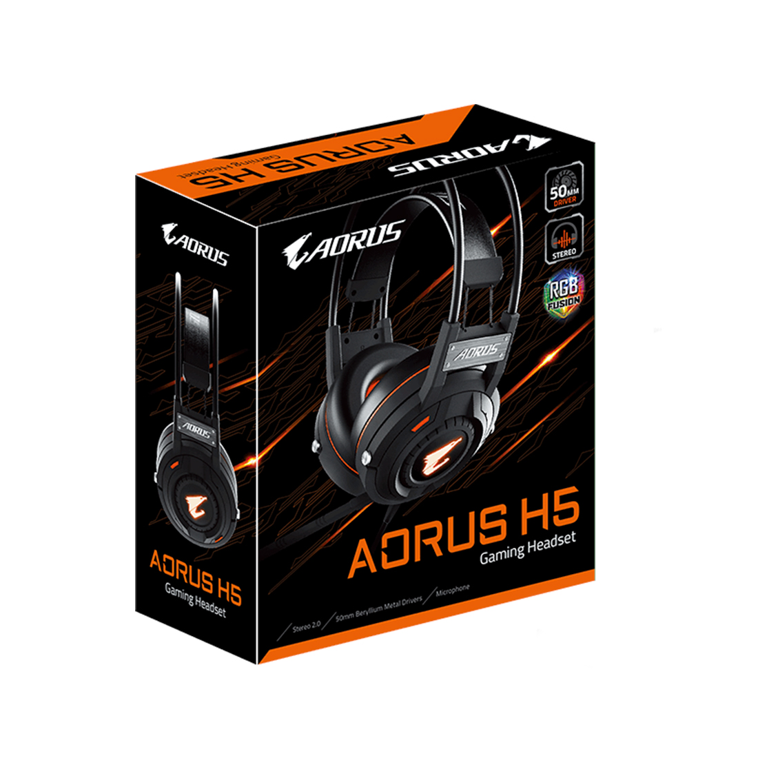 Гарнитура Gigabyte AORUS H5, Black – купить недорого с доставкой по Алматы и Казахстану
