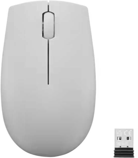 Мышь беспроводная Lenovo 300 Compact, 3 кнопки, 1000 dpi, серая (GY51L15678) — купить в Казахстане | neom.kz