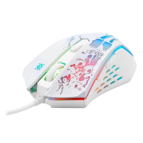 Мышь игровая проводная Defender Sin'Sister GM-933, 6 кнопок, 7200 dpi, белая — купить в Казахстане | neom.kz