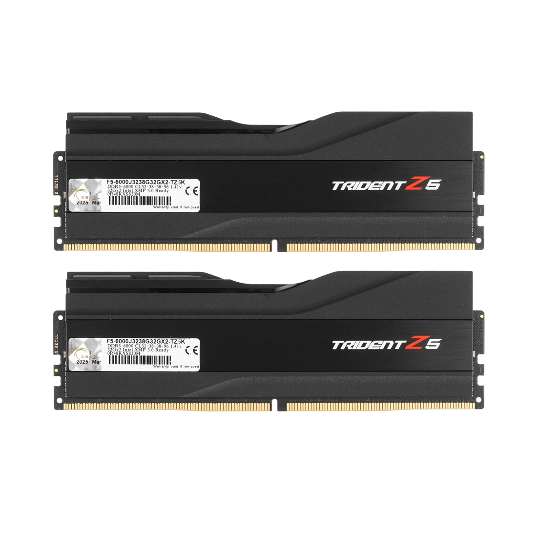 Комплект модулей памяти G.SKILL Trident Z5 5-6000J3238G32GX2-TZ5K 64GB (Kit 2x32GB) 6000MHz — оперативная память RAM