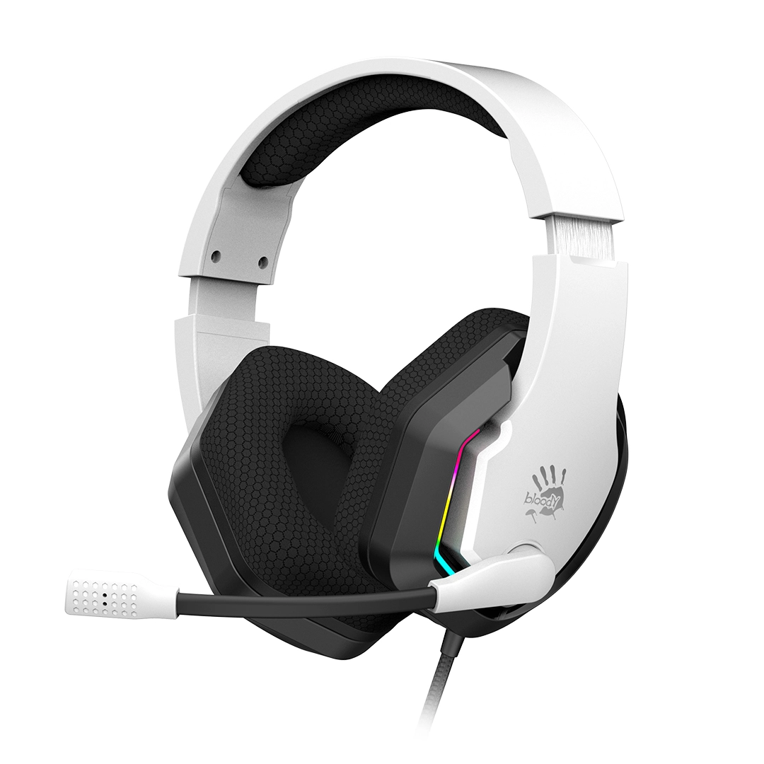Гарнитура игровая проводная A4Tech Bloody G260p, 50 мм, белая