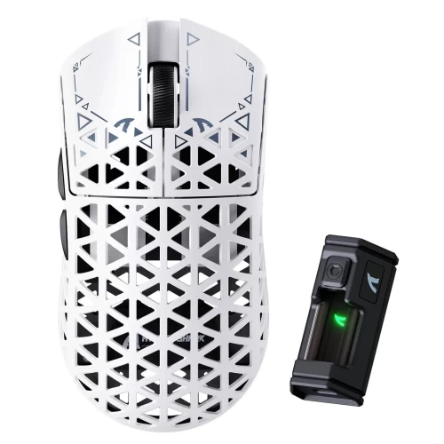 Мышь игровая беспроводная Attack Shark R5 Ultra PAW3950MAX, 42000 dpi, белая — купить в Казахстане | neom.kz