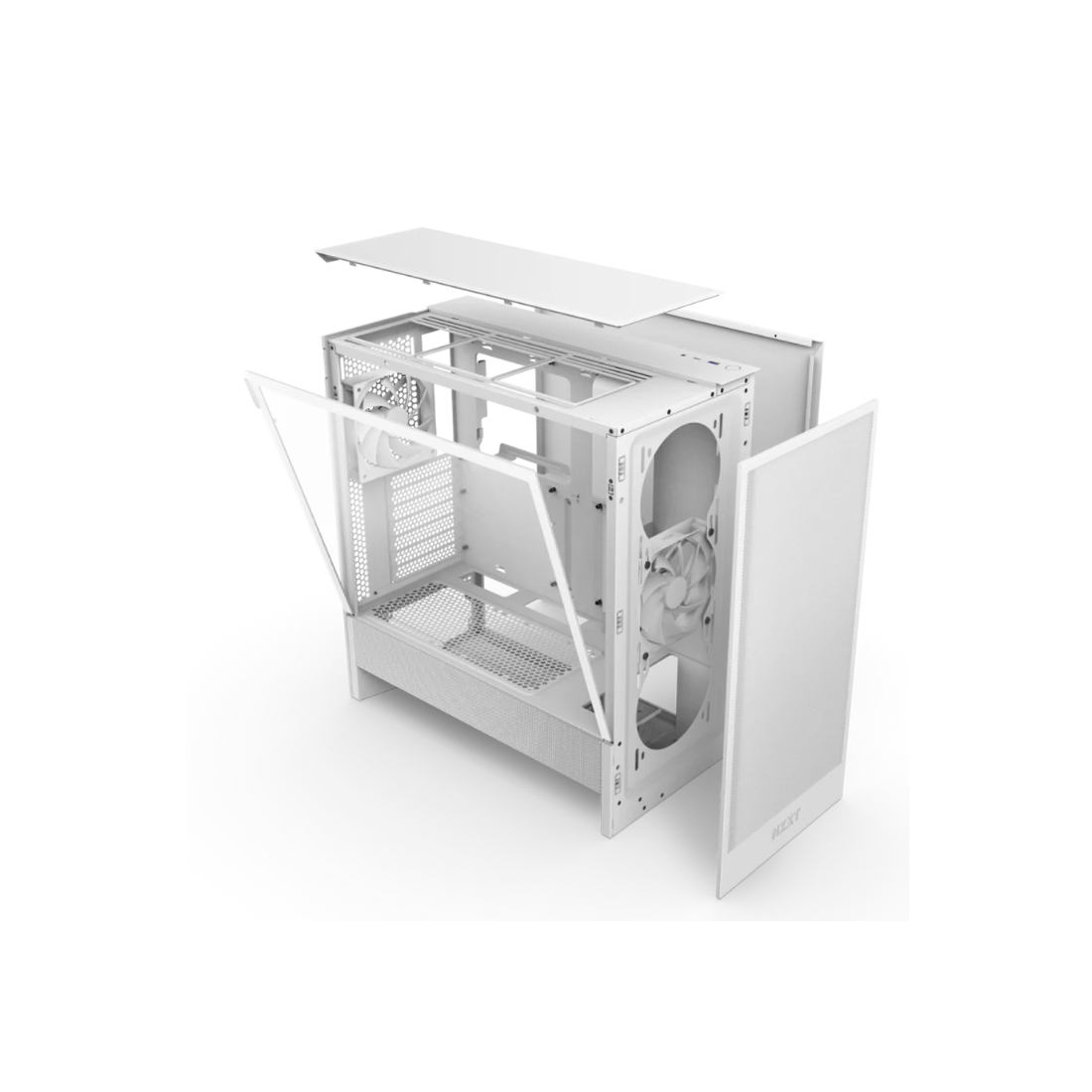 Компьютерный корпус NZXT H5 Flow CC-H52FW-01 White без Б/П фото 3