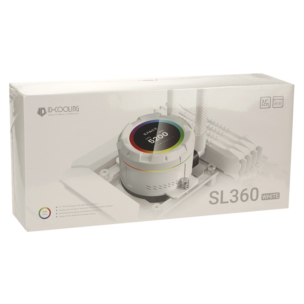 Система водяного охлаждения ID-Cooling SL360 White 360 мм – купить недорого с доставкой по Алматы и Казахстану фото 5