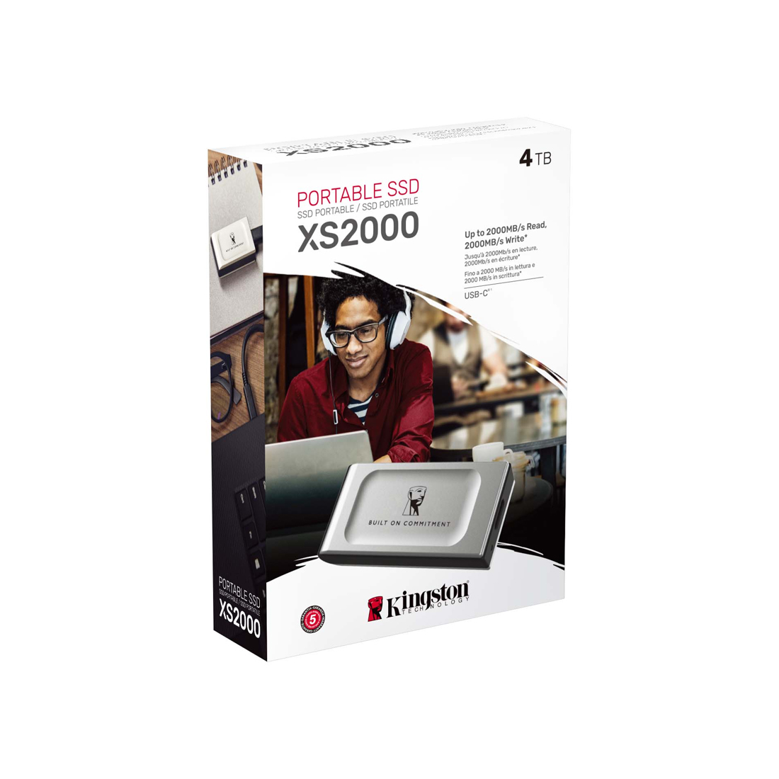 Внешний SSD диск Kingston 4TB XS2000 Серый – купить недорого с доставкой по Алматы и Казахстану