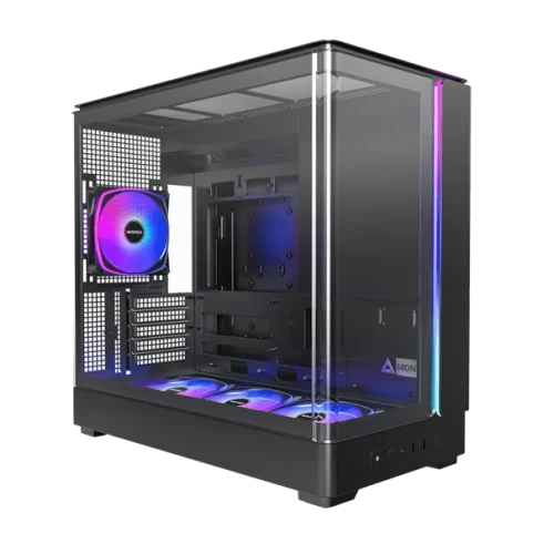 Корпус Montech KING 15 PRO, Mini Tower, черный, без БП