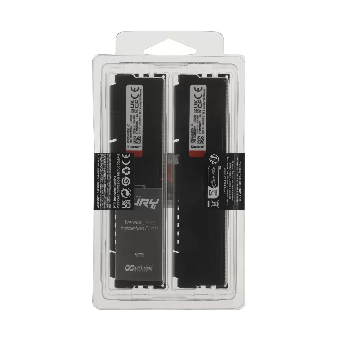 DDR-5 DIMM 32 GB 6000 MHz Kingston Fury Beast, 2x 16 GB  — оперативная память RAM