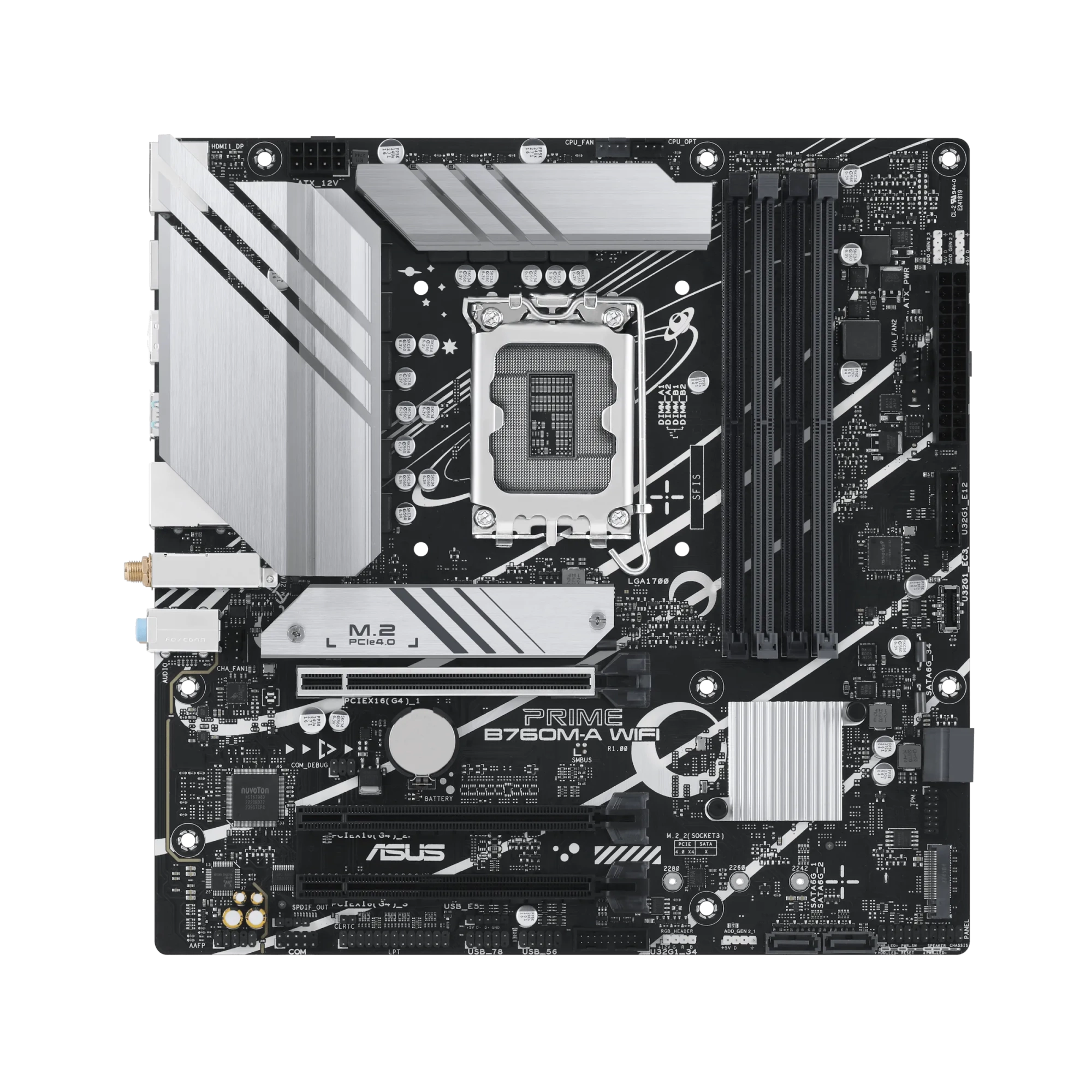 Материнская плата ASUS PRIME B760M-A WIFI, LGA1700 4xDDR5 4xSATA3 2xM.2 RAID 2xHDMI DP mATX – купить недорого с доставкой по Алматы и Казахстану
