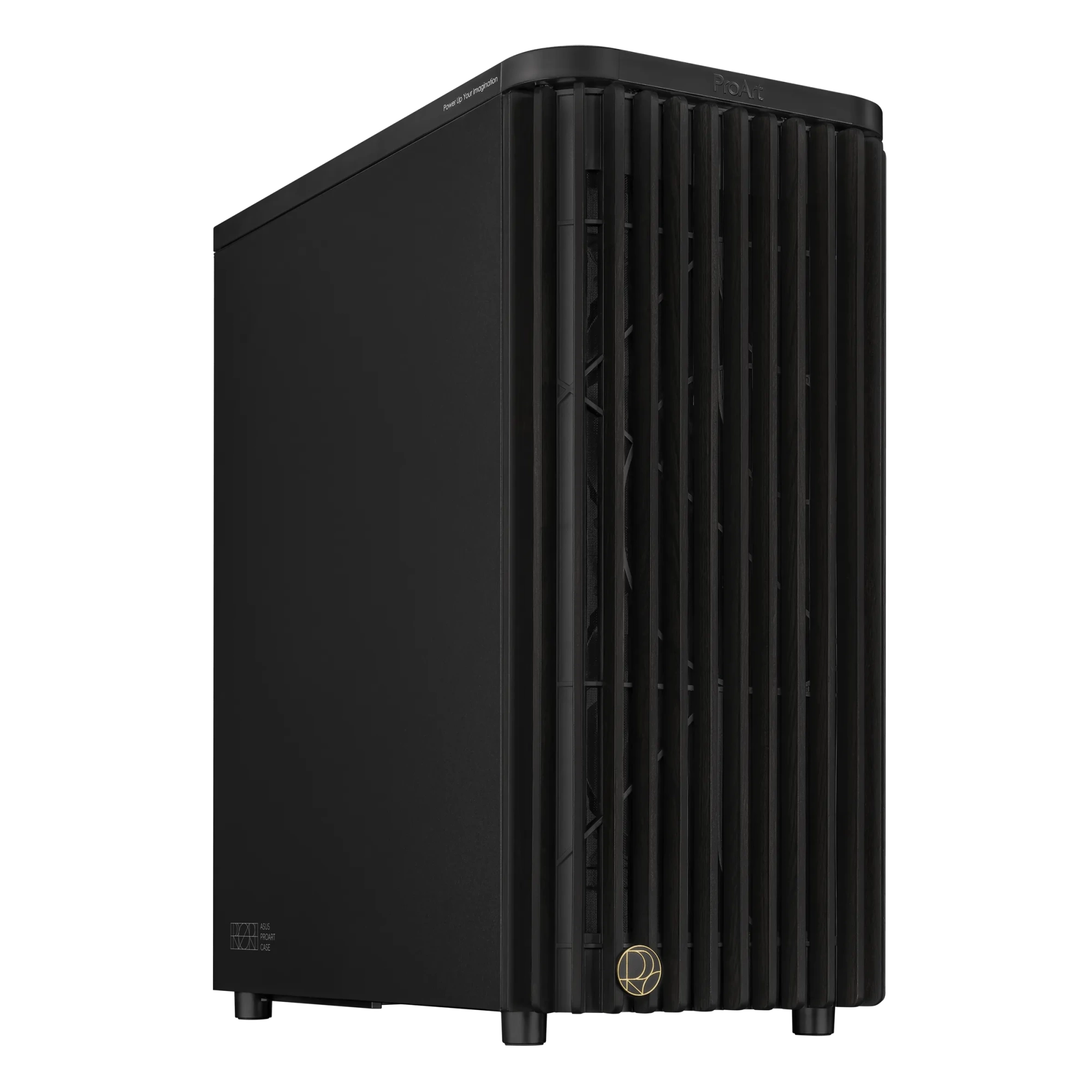 Корпус Asus PROART PA401 WOOD METAL PWM, Midi Tower, черный, без БП