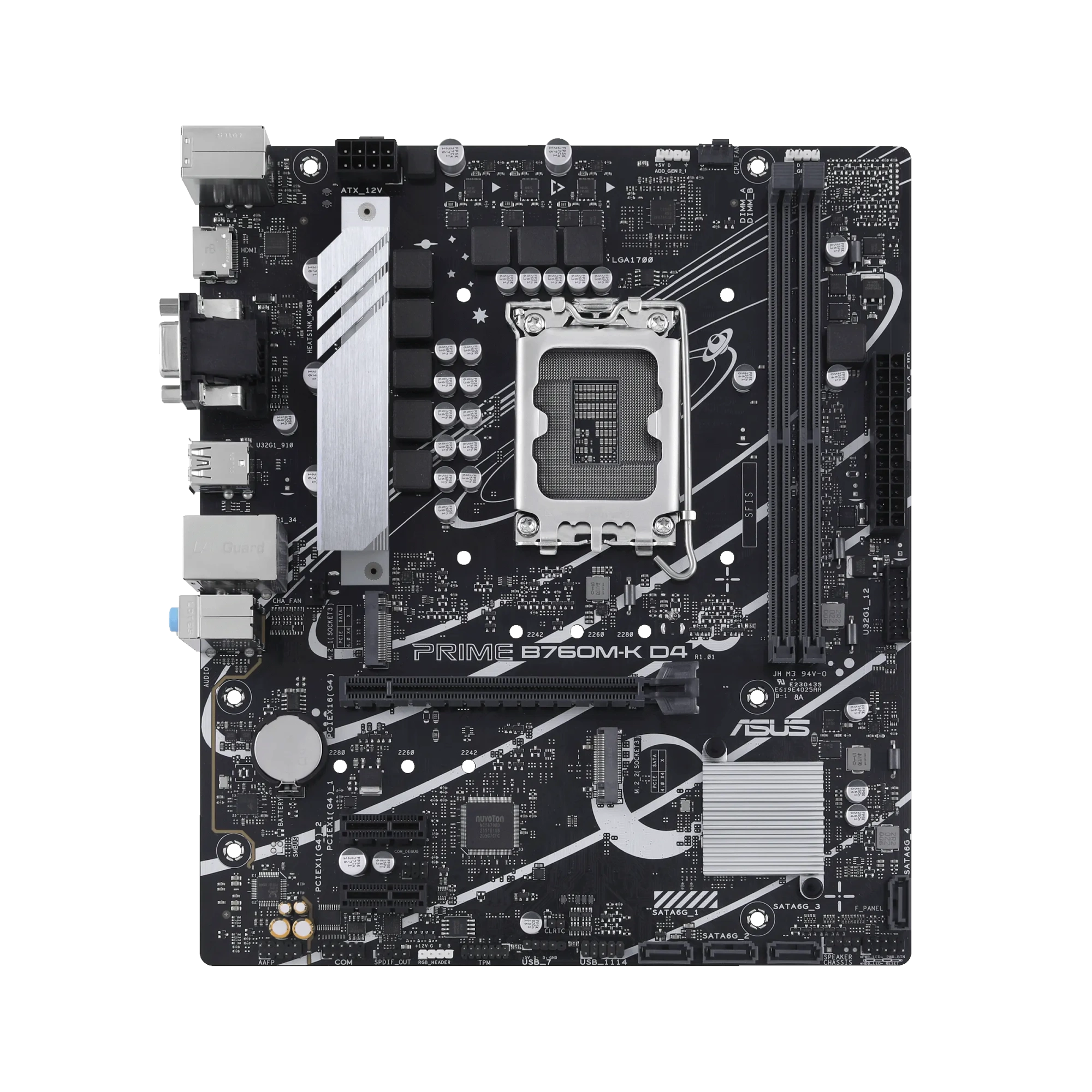 Материнская плата ASUS PRIME B760M-K D4 LGA1700 B760 DDR4 Micro ATX