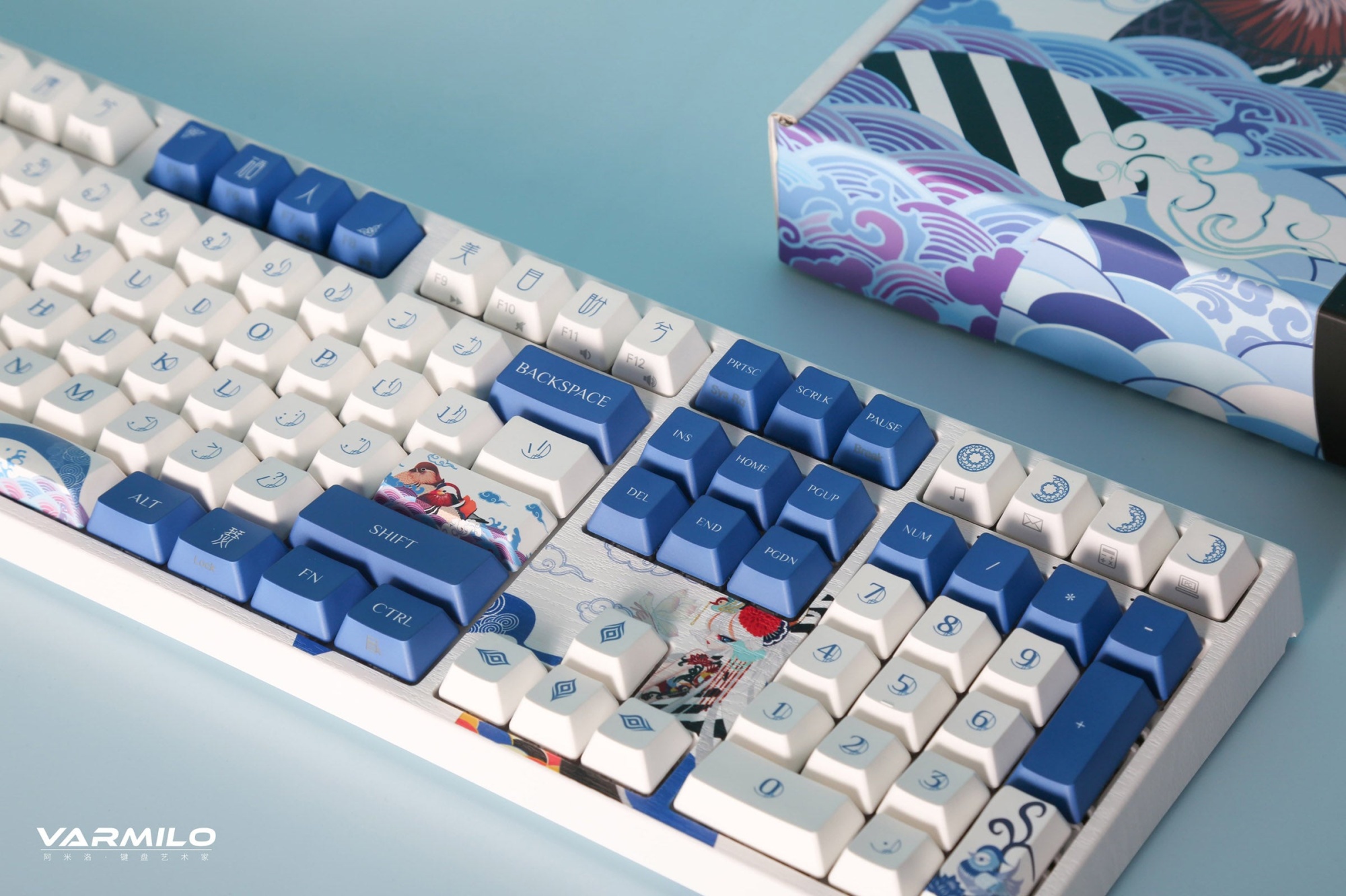 Клавиатура игровая механическая проводная Varmilo Lovebirds Yang (I) VEM108 EC V2 Daisy, 108 клавиш, ANSI, белая (A36A002A8A3A01A003) – купить недорого с доставкой по Алматы и Казахстану