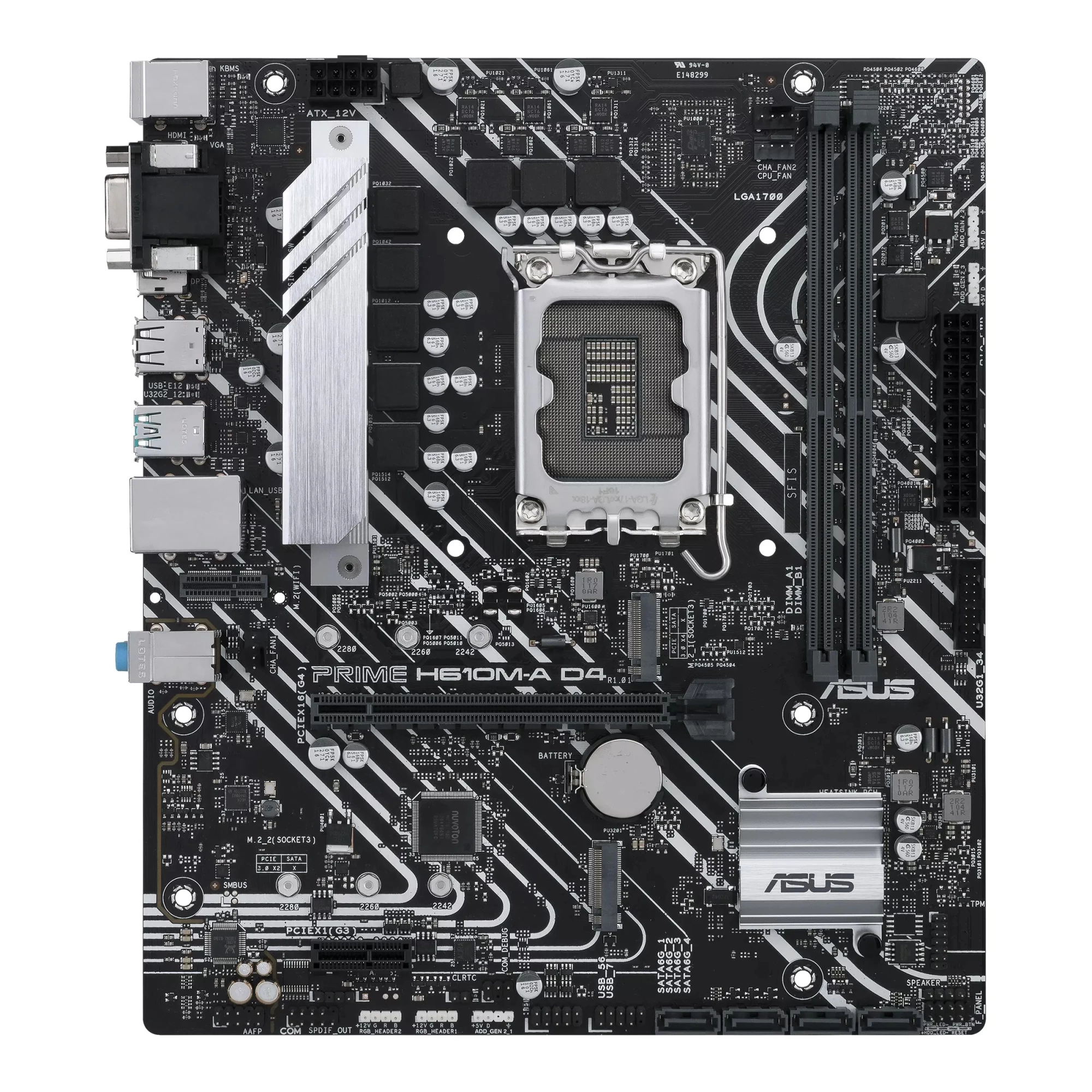 Материнская плата ASUS Prime H610M-A D4-CSM, LGA1700